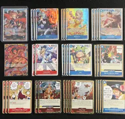 Lucy Red/Blue OP15 Complete META Deck with ALT ART Leader One Piece TCG ENG - Image 3