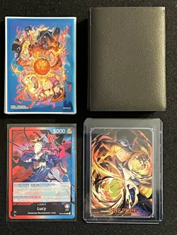 Lucy Red/Blue OP15 Complete META Deck with ALT ART Leader One Piece TCG ENG - Image 5