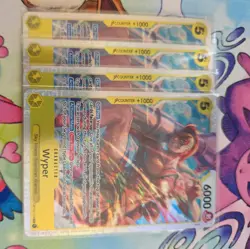 4x Wyper OP15-114 SR Adventure On Kami's Island One Piece TCG ENG NM Play Set - Image 1