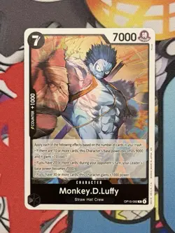 Monkey.D.Luffy OP15-092 Rare Adventure On Kami's Island One Piece TCG Eng NM - Image 3