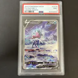 Pokemon 2023 Suicune V #GG38 Full Art Galarian Gallery Crown Zenith PSA 9 - Image 1
