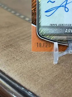 2025 Bowman - Chrome Prospect Autographs Aron Estrada Orange Shimmer 18/25 🔥🔥 - Image 2