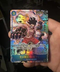 One Piece Card Monkey D Luffy OP11-118 SEC Gear Fourth Parallel Rare Art Manga - Image 1