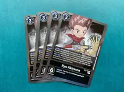 Ryo Akiyama EX2-062 Playset Digital Hazard Digimon Card Game x4 - Image 1