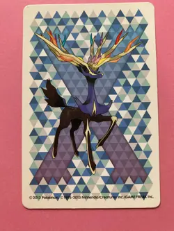 Pokemon X Nintendo Playing Card MEOWSTIC 10 of Diamonds Card 2013 Japanese - Image 4