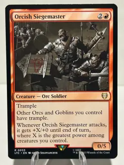 Orcish Siegemaster 33 R Commander: The Lord of the Rings NM MTG - Image 1