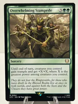 Overwhelming Stampede 254 R Commander: The Lord of the Rings NM MTG - Image 1
