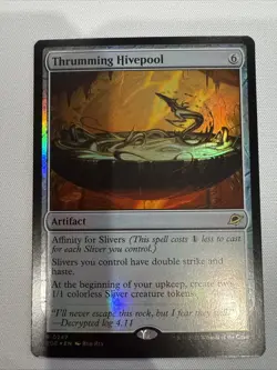 MTG - Thrumming Hivepool - Edge of Eternities Foil Rare Sliver Artifact - Image 1