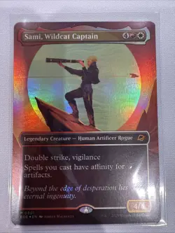 Sami, Wildcat Captain, Borderless Art Foil, Edge of Eternities, Magic MTG Mythic - Image 1