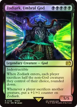 Zodiark, Umbral God FINAL FANTASY MTG MAGIC LEGENDARY GOD TCGSHACK FOIL RARE - Image 1
