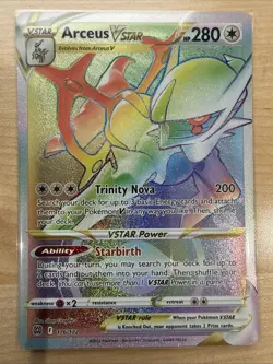 Pokemon Swsh09 Arceus VSTAR TCG Card 176/172 Brilliant Stars Secret Pokemon NM - Image 1