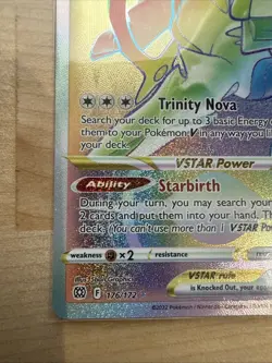 Pokemon Swsh09 Arceus VSTAR TCG Card 176/172 Brilliant Stars Secret Pokemon NM - Image 5