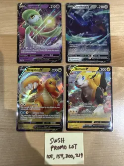 Pokemon TCG Sword & Shield Promo Lot Dragonite, Boltund, Gardevoir, Corviknight - Image 1