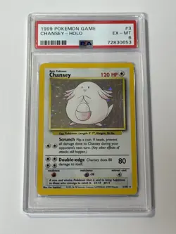 Pokemon Chansey 3/102 Base Set Holo - Image 1