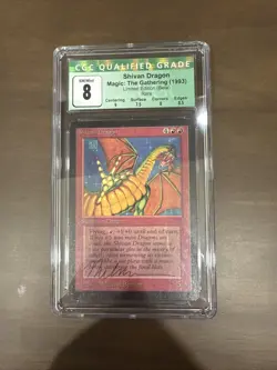 Shiva Dragon Signed Magic The Gathering MTG Beta - Image 1