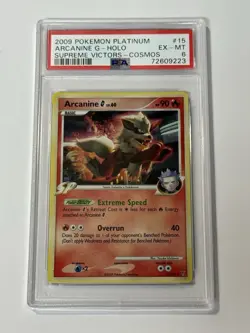 Pokemon Arcanine 15/147 Platinum Supreme Victors Cosmos Holo - Image 1
