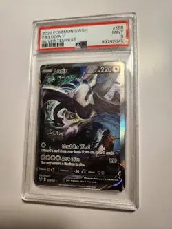 2022 Pokemon Silver Tempest PSA 9 LUGIA V Full Art #186 Mint Rare SWSH TCG - Image 2