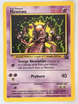 Pokemon TCG Mewtwo #14 Wizards of the Coast Black Star Promo - NM SEE PHOTOS - Image 1