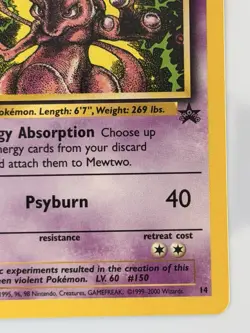Pokemon TCG Mewtwo #14 Wizards of the Coast Black Star Promo - NM SEE PHOTOS - Image 5