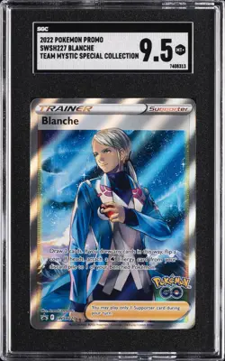 2022 POKEMON PROMO TEAM MYSTIC SPECIAL COLLECTION #SWSH227 BLANCHE SGC 9.5 - Image 1
