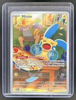 2023 Pokemon SV Paradox Rift Minun #194/182 - Image 1
