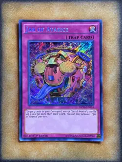 Yugioh Jar of Avarice MP16-EN033 Secret rare 1st Ed NM - Image 1