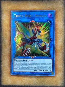 Yugioh Triple Burst Dragon EXFO-EN044 Ultra Rare 1st Ed LP - Image 1