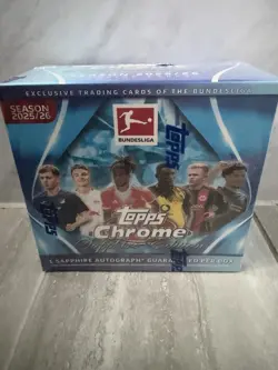 Topps Chrome Sapphire Bundesliga 2025/26 Hobby Box Brand New Sealed - Image 1