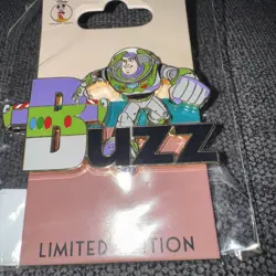Disney Employee Center Toy Story Buzz Character Name Pin - Image 2