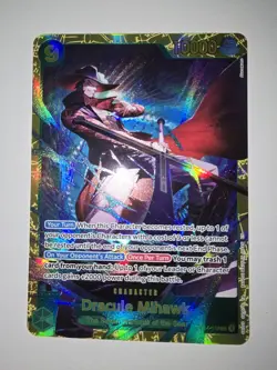 One Piece TCG English OP14-119 Dracule Mihawk SEC Foil - Image 1