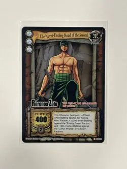 Bandai One Piece CCG HOLO Roronoa Zolo Zoro The Never-Ending Road Of The Sword - Image 2