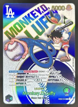 2025 One Piece X Los Angeles Dodgers Promo Monkey D Luffy #EB02-010 - Image 1