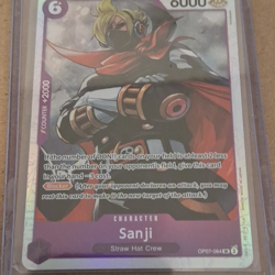 One Piece CCG Sanji OP07-064 SR 6 Cost 6000 Foil English - Image 1
