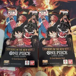 One Piece OP-09 Emperors in the New World Booster Pack Sealed English Lot Of 2 - Image 1