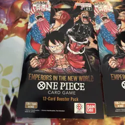 One Piece OP-09 Emperors in the New World Booster Pack Sealed English Lot Of 2 - Image 2
