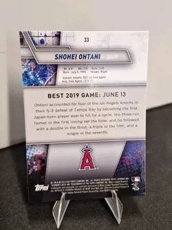 2019 Bowman's Best Shohei Ohtani #33 2nd Year Card - MVP Angels Dodgers - Image 2
