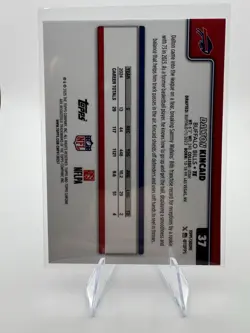 2025 Topps Chrome Football Dawson Knox Leather Refractor - Buffalo Bills - Image 2
