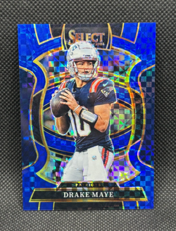 DRAKE MAYE Blue 075/249 - 2025 Panini Select - New England Patriots #80 - Image 1
