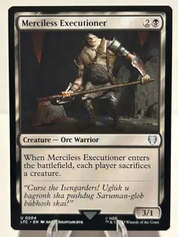Merciless Executioner 204 U Commander: The Lord of the Rings NM MTG - Image 1