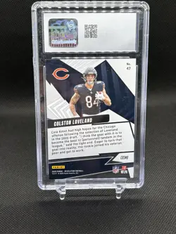 2025 Panini Revolution Shockwave Green Cosmo Colston Loveland RC CGC 10 - 02/25 - Image 2