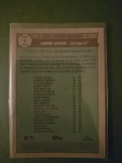 2025 Topps Heritage - Record Breakers Shohei Ohtani #1 Chrome - Image 2