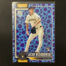 2026 Topps Series 1 #10 JACOB MISIOROWSKI RC Easter Holiday Purple Polka Dots Sp - Image 1