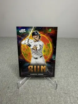 2025 Topps Cosmic Chrome Aaron Judge Planetary Pursuit Sun #PPS-1 Yankees - Image 1