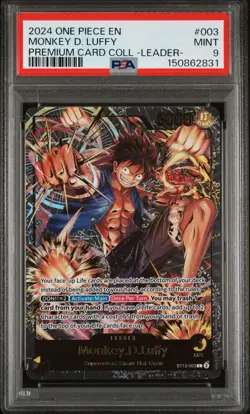 2024 ONE PIECE PREMIUM CARD COLLECTION -LEADER COLLECTION- MONKEY D. LUFFY PSA 9 - Image 1
