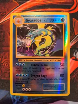 Pokemon Card Gyarados 34/108 Evolutions Reverse Holo Rare - Image 1