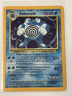 24 pokemon cards, 6 holo, polowrath holo mint - Image 1