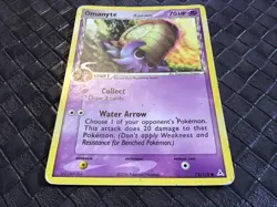 POKEMON CARD OMANYTE 74/110 EX Holon Phantoms common non-holo LP+ - Image 2