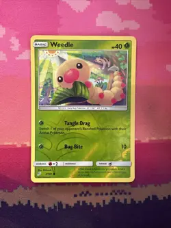 Pokemon Card Weedle Team Up Reverse Holo 2/181 Near Mint - Image 1