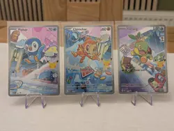 Pokemon TCG First Partner Illustration Collection Series 1 Gen 4 Sinnoh Starters - Image 1