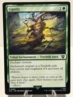 Lignify 252 C Commander: The Lord of the Rings: Tales of Middle-earth NM MTG - Image 1